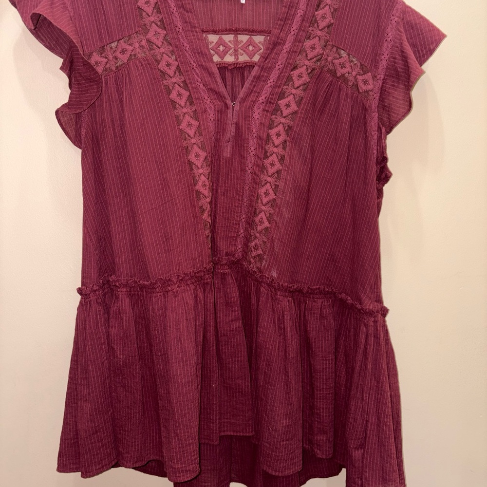 Free People lace blouse